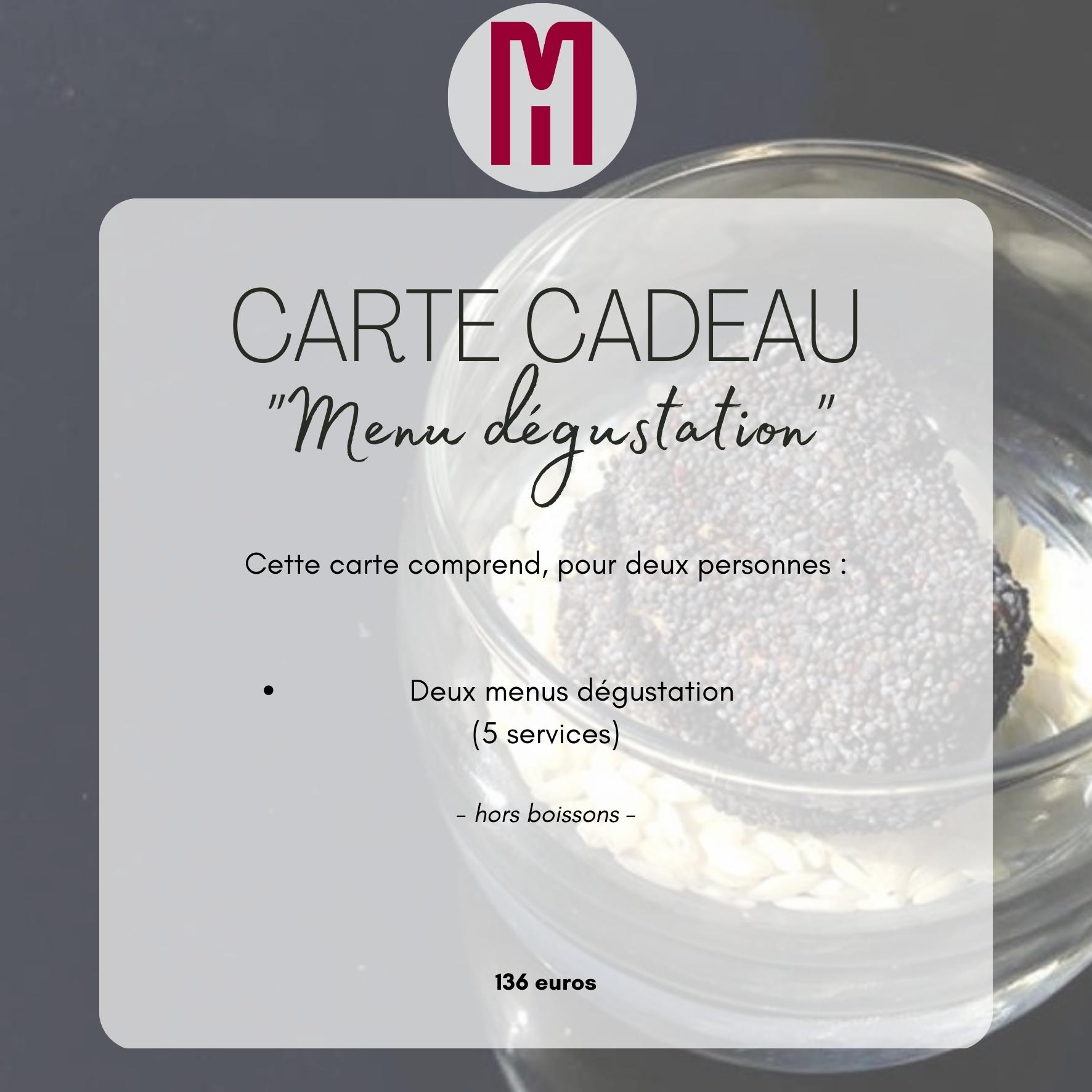 carte cadeau menu gastronomique dégustation dordogne