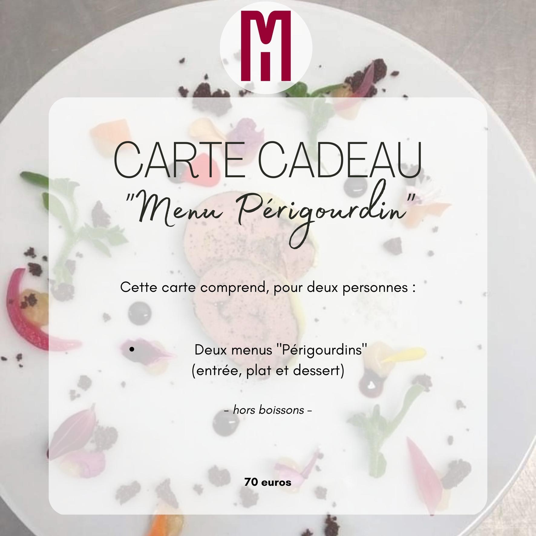 carte cadeau menu typique périgord